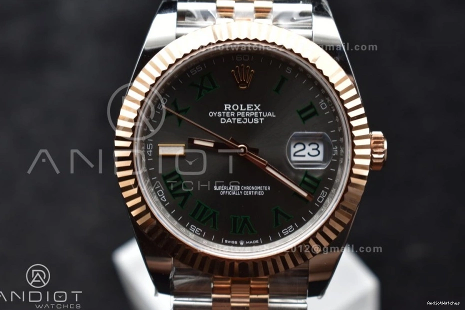 on RG 1:1 Gray ARF (Gain SH3235 612 Jubilee Steel SS SS RG Edition Bracelet 41 FreshLook Roman Green 126333 DateJust Dial Weight) 904L Best 1003